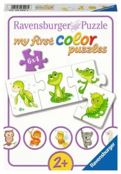 Ravensburger Kinderpuzzle - 03006 Meine Liebsten Tierkinder - My First Color Puzzle Mit 6x4 Teilen - Puzzle Für Kinder Ab 2 Jahren