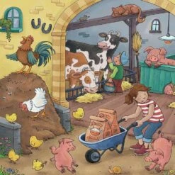 Ravensburger Kinderpuzzle - 05078 Viel Los Auf Dem Bauernhof - Puzzle Für Kinder Ab 5 Jahren, Mit 3x49 Teilen -Ravensburger Geschäft 05078 3