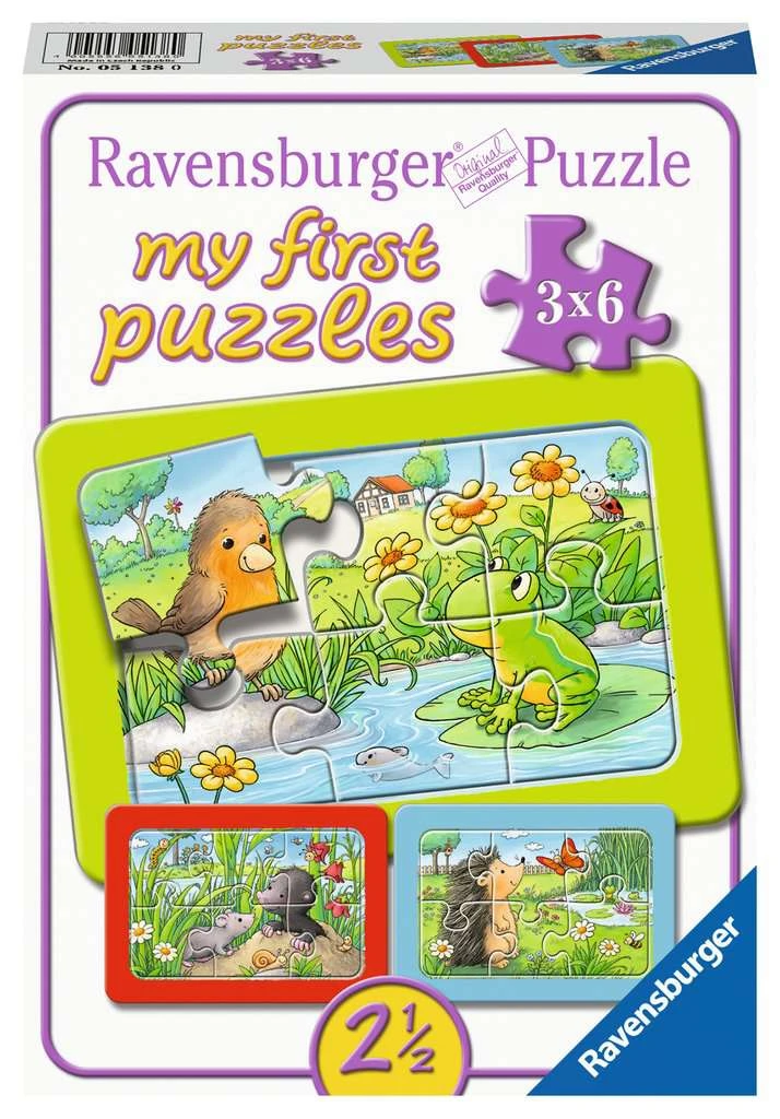 Ravensburger Kinderpuzzle - 05138 Kleine Gartentiere - My First Puzzle Für Kinder Ab 2,5 Jahren, Mit 3x6 Teilen 3 Ravensburger Kinderpuzzle - 05138 Kleine Gartentiere - My First Puzzle Für Kinder Ab 2,5 Jahren, Mit 3x6 Teilen