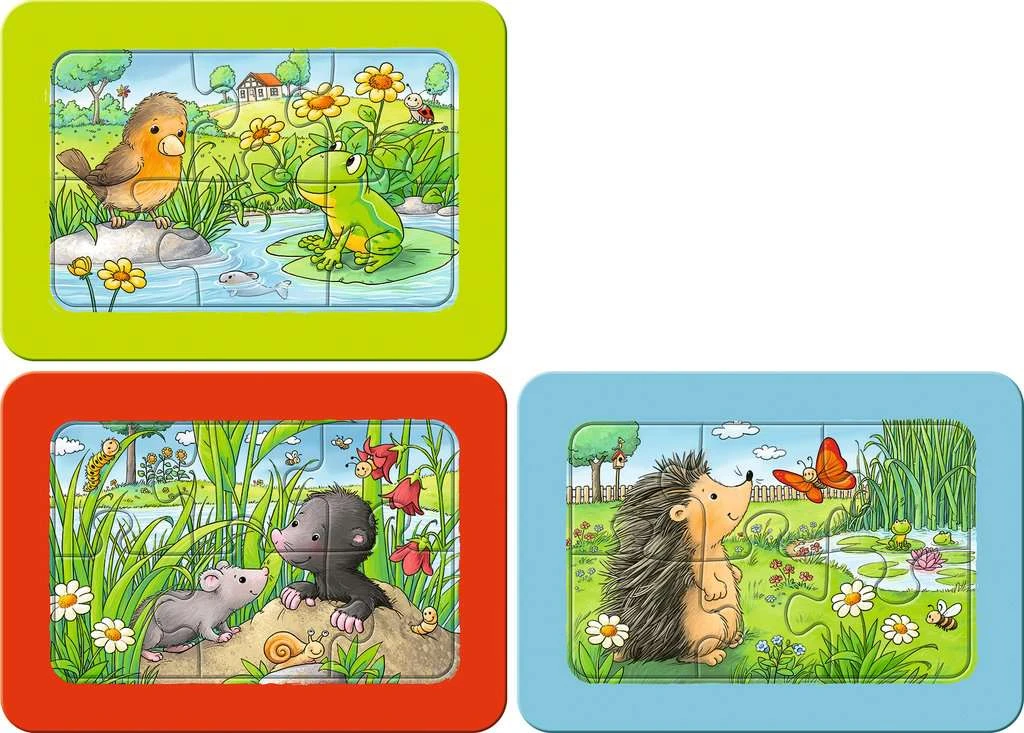 Ravensburger Kinderpuzzle - 05138 Kleine Gartentiere - My First Puzzle Für Kinder Ab 2,5 Jahren, Mit 3x6 Teilen 4 Ravensburger Kinderpuzzle - 05138 Kleine Gartentiere - My First Puzzle Für Kinder Ab 2,5 Jahren, Mit 3x6 Teilen – Bild 2