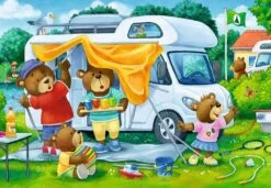 Ravensburger Kinderpuzzle - Familie Bär Geht Campen - 2x24 Teile Puzzle Für Kinder Ab 4 Jahren -Ravensburger Geschäft 05247 2