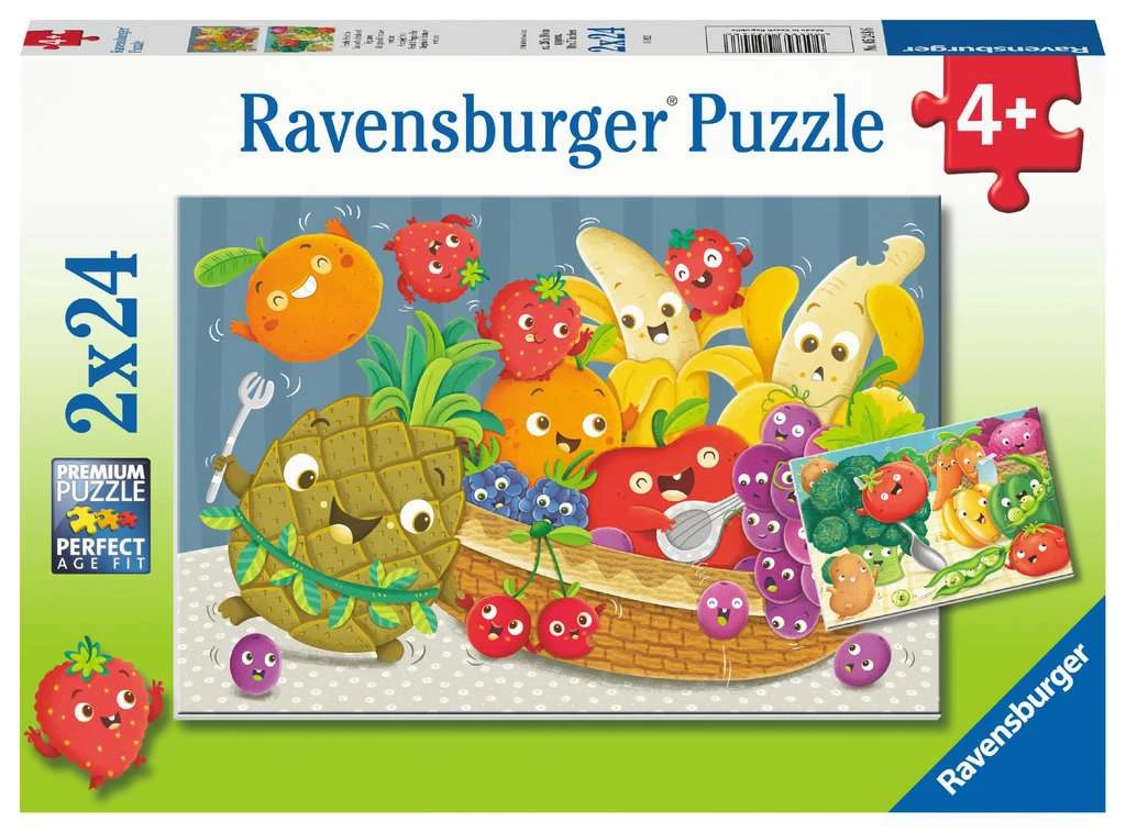 Ravensburger Kinderpuzzle - Freche Früchte - 2x24 Teile Puzzle Für Kinder Ab 4 Jahren 3 Ravensburger Kinderpuzzle - Freche Früchte - 2x24 Teile Puzzle Für Kinder Ab 4 Jahren