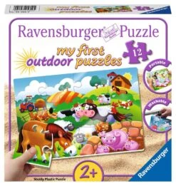 Ravensburger Kinderpuzzle - 05609 Liebe Bauernhoftiere -my First Outdoor Puzzles Mit 12 Teilen - Puzzle Für Kinder Ab 2 Jahren