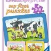 Ravensburger Kinderpuzzle - 06571 Gute Tierfreunde - My Firstpuzzle Mit 3x6 Teilen - Puzzle Für Kinder Ab 2,5 Jahren -Ravensburger Geschäft 06571