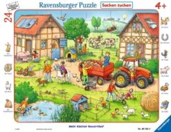 Ravensburger Kinderpuzzle - 06582 Mein Kleiner Bauernhof - Rahmenpuzzle Für Kinder Ab 4 Jahren, Mit 24 Teilen