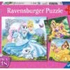 Ravensburger Kinderpuzzle - 09346 Palace Pets - Belle, Cinderella Und Rapunzel - Puzzle Für Kinder Ab 5 Jahren, Disney-Puzzle Mit 3x49 Teilen
