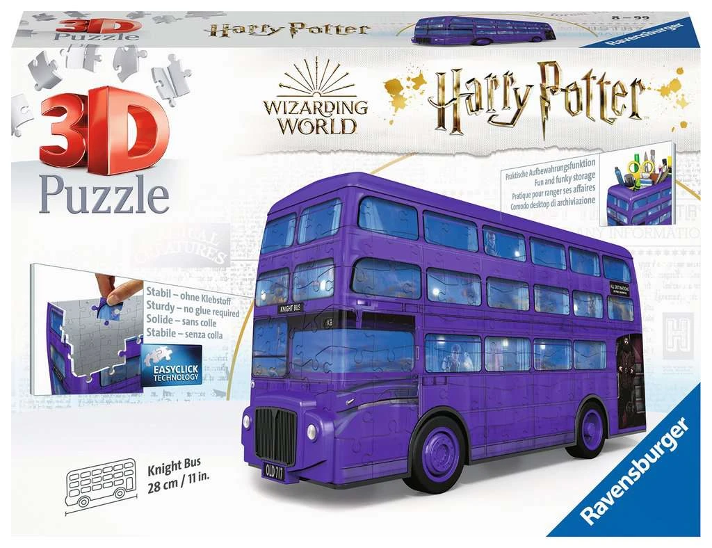 Ravensburger 3D Puzzle Knight Bus Harry Potter 11158 - Der Fahrende Ritter Als 3D Puzzle Fahrzeug - 216 Teile - Ab 8 Jahren 3 Ravensburger 3D Puzzle Knight Bus Harry Potter 11158 - Der Fahrende Ritter Als 3D Puzzle Fahrzeug - 216 Teile - Ab 8 Jahren