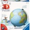 Ravensburger 3D Puzzle 11159 - Puzzle-Ball Globus In Deutscher Sprache - 540 Teile - Puzzle-Ball Globus Für Erwachsene Und Kinder Ab 10 Jahren