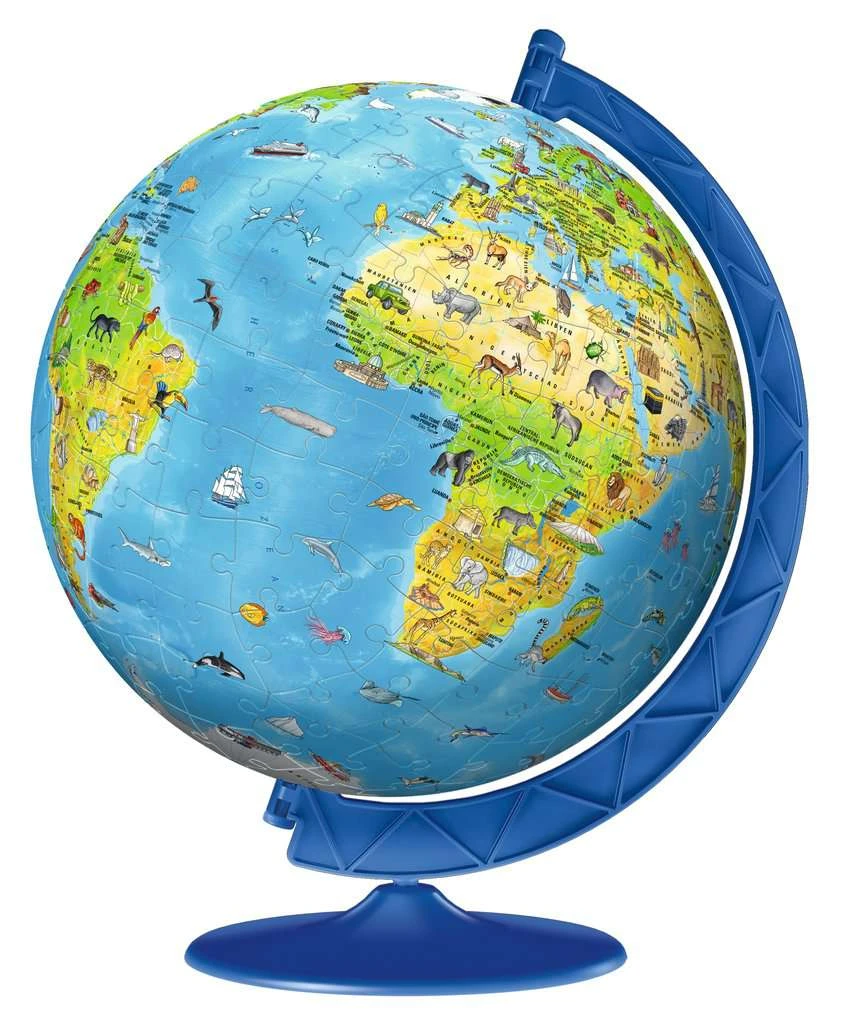 Ravensburger 3D Puzzle 11160 - Puzzle-Ball Kinderglobus In Deutscher Sprache - 180 Teile - Puzzle-Ball Globus Für Kinder Ab 6 Jahren 4 Ravensburger 3D Puzzle 11160 - Puzzle-Ball Kinderglobus In Deutscher Sprache - 180 Teile - Puzzle-Ball Globus Für Kinder Ab 6 Jahren – Bild 2