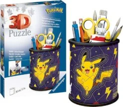 Ravensburger 3D Puzzle 11257 - Utensilo Pokémon Pikachu - 54 Teile - Stiftehalter Für Pokémon Fans Ab 6 Jahren, Schreibtisch-Organizer Für Kinder -Ravensburger Geschäft 11257 2
