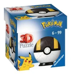 Ravensburger 3D Puzzle 11266 - Puzzle-Ball Pokémon Pokéballs - Hyperball - [EN] Ultra Ball - 54 Teile - Für Pokémon Fans Ab 6 Jahren