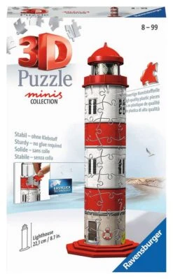 Ravensburger 3D Puzzle 11273 - Mini Leuchtturm - 54 Teile - Ab 8 Jahren