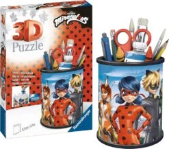 Ravensburger 3D Puzzle 11278 - Utensilo Miraculous - 54 Teile - Stiftehalter Für Miraculous-Fans Ab 6 Jahren, Schreibtisch-Organizer Für Kinder -Ravensburger Geschäft 11278 2