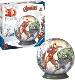 Ravensburger 3D Puzzle 11496 - Puzzle-Ball Avengers - 72 Teile - Puzzle-Ball Für Superhelden Und Marvel-Fans Ab 6 Jahren -Ravensburger Geschäft 11496 2