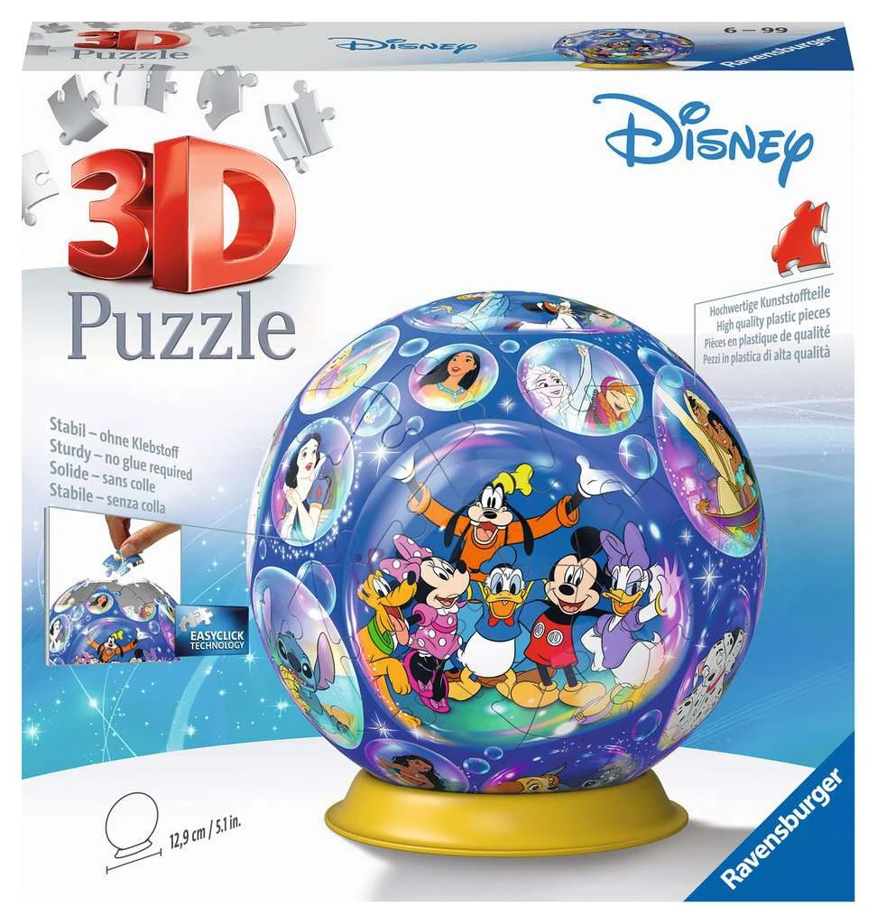 Ravensburger 3D Puzzle 11561 - Puzzle-Ball Disney Charaktere - 72 Teile - Puzzle-Ball Für Disney-Fans Ab 6 Jahren 3 Ravensburger 3D Puzzle 11561 - Puzzle-Ball Disney Charaktere - 72 Teile - Puzzle-Ball Für Disney-Fans Ab 6 Jahren