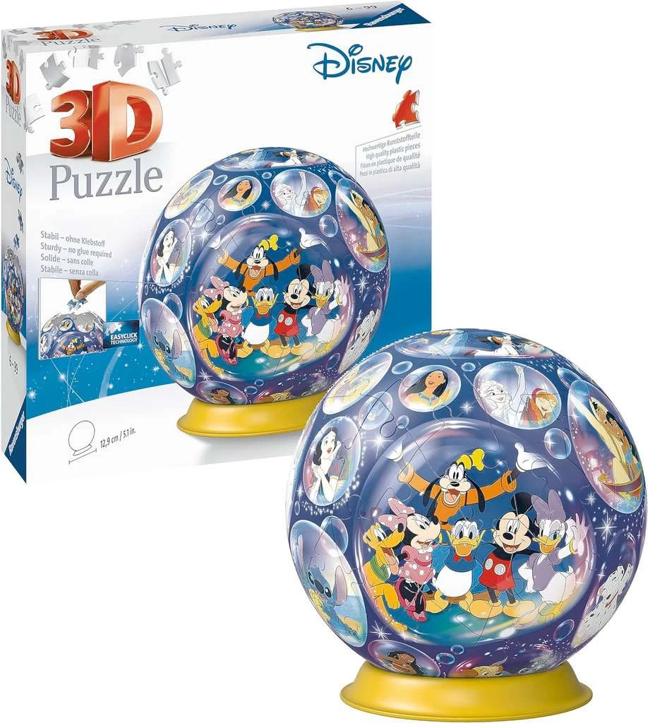 Ravensburger 3D Puzzle 11561 - Puzzle-Ball Disney Charaktere - 72 Teile - Puzzle-Ball Für Disney-Fans Ab 6 Jahren 5 Ravensburger 3D Puzzle 11561 - Puzzle-Ball Disney Charaktere - 72 Teile - Puzzle-Ball Für Disney-Fans Ab 6 Jahren – Bild 3