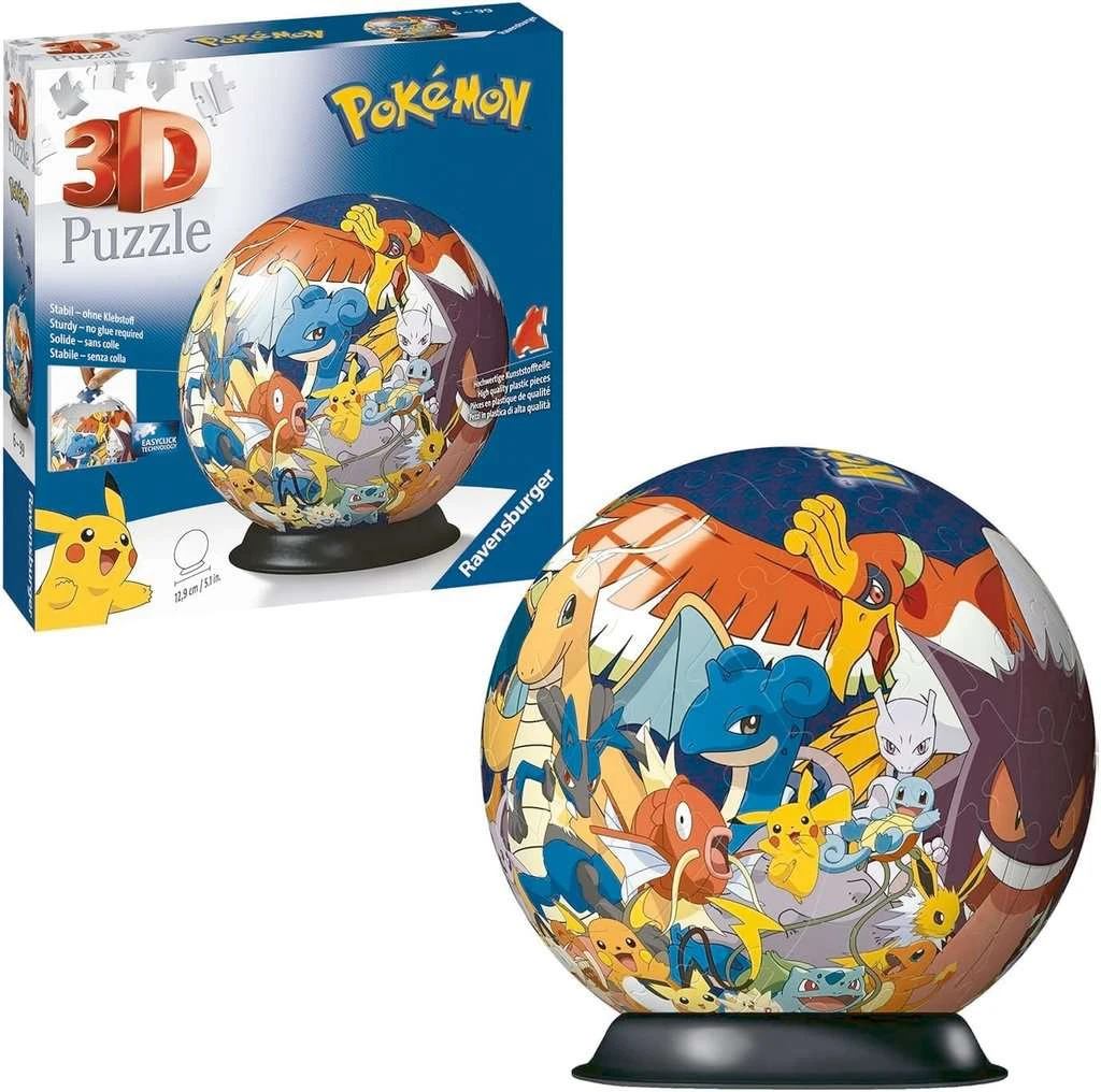 Ravensburger 3D Puzzle 11785 - Puzzle-Ball Pokémon - 72 Teile - Puzzle-Ball Für Pokémon Fans Ab 6 Jahren 5 Ravensburger 3D Puzzle 11785 - Puzzle-Ball Pokémon - 72 Teile - Puzzle-Ball Für Pokémon Fans Ab 6 Jahren – Bild 3