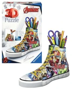 Ravensburger 3D Puzzle 12113 - Sneaker Avengers - 108 Teile - Praktischer Stiftehalter Im Marvel Avengers Design Ab 8 Jahren -Ravensburger Geschäft 12113 2