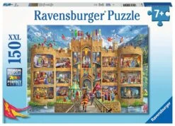 Ravensburger Kinderpuzzle - 12919 Blick In Die Ritterburg - Ritter-Puzzle Für Kinder Ab 7 Jahren, Mit 150 Teilen Im XXL-Format