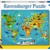 Ravensburger Kinderpuzzle - Tierische Weltkarte - 150 Teile Puzzle Für Kinder Ab 7 Jahren -Ravensburger Geschäft 13287
