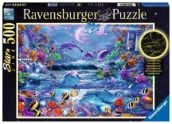 Ravensburger Puzzle 15047 - Im Zauber Des Mondlichts - 500 Teile Puzzle Für Erwachsene Und Kinder Ab 10 Jahren Leuchtpuzzle, Leuchtet Im Dunkeln