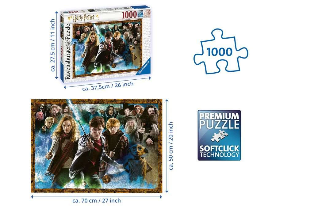 Ravensburger Puzzle 15171 - Der Zauberschüler Harry Potter - 1000 Teile Harry Potter Puzzle Für Erwachsene Und Kinder Ab 14 Jahren 5 Ravensburger Puzzle 15171 - Der Zauberschüler Harry Potter - 1000 Teile Harry Potter Puzzle Für Erwachsene Und Kinder Ab 14 Jahren – Bild 3