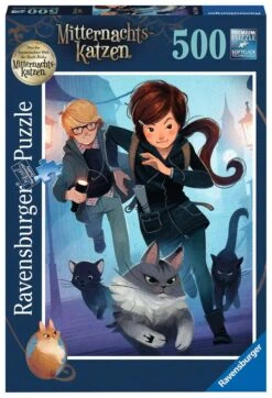 Ravensburger Puzzle 17146 - Auf Der Suche Nach Königin Quinn - 500 Teile Mitternachtskatzen Puzzle Für Erwachsene Und Kinder Ab 12 Jahren