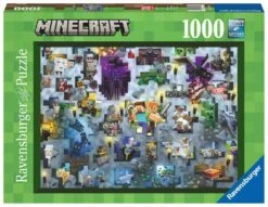 Ravensburger Puzzle 17188 - Minecraft Mobs - 1000 Teile Minecraft Puzzle Für Erwachsene Und Kinder Ab 14 Jahren