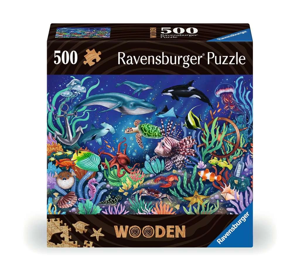 Ravensburger WOODEN Puzzle 17515 - Unten Im Meer - 500 Teile Holzpuzzle Für Erwachsene Und Kinder Ab 14 Jahren, Mit Stabilen, Individuellen Puzzleteilen Und 40 Kleinen Holzfiguren (Whimsies) 3 Ravensburger WOODEN Puzzle 17515 - Unten Im Meer - 500 Teile Holzpuzzle Für Erwachsene Und Kinder Ab 14 Jahren, Mit Stabilen, Individuellen Puzzleteilen Und 40 Kleinen Holzfiguren (Whimsies)