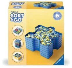 Ravensburger Sort Your Puzzle - 6 Stapelbare Puzzle-Sortierschalen Zum Einfachen Sortieren Und Aufbewahren Von Puzzleteilen, Ideales Zubehör Für Puzzler