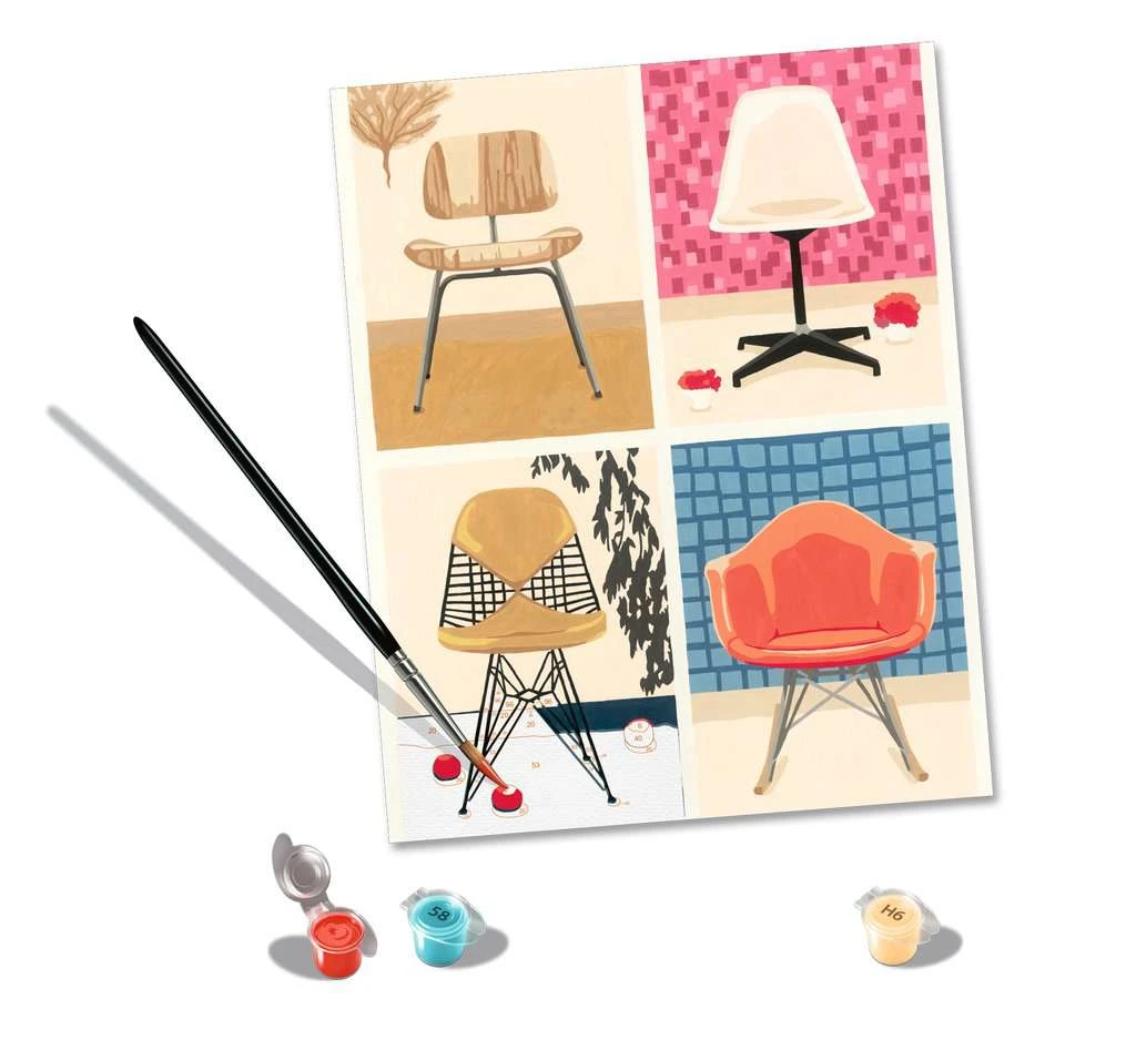 Ravensburger CreArt - Malen Nach Zahlen 20153 – EAMES: Take A Seat – Ab 12 Jahren 5 Ravensburger CreArt - Malen Nach Zahlen 20153 – EAMES: Take A Seat – Ab 12 Jahren – Bild 4