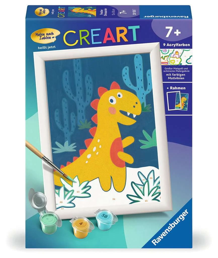 Ravensburger Malen Nach Zahlen 20158 - Frecher Dinosaurier – Kinder Ab 7 Jahren 4 Ravensburger Malen Nach Zahlen 20158 - Frecher Dinosaurier – Kinder Ab 7 Jahren – Bild 2