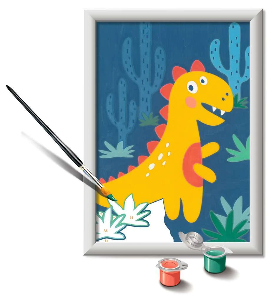 Ravensburger Malen Nach Zahlen 20158 - Frecher Dinosaurier – Kinder Ab 7 Jahren 6 Ravensburger Malen Nach Zahlen 20158 - Frecher Dinosaurier – Kinder Ab 7 Jahren – Bild 4