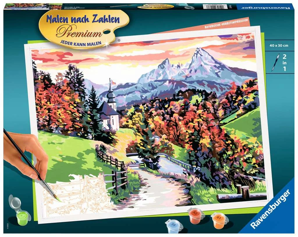 Ravensburger Malen Nach Zahlen 20168 – Bayerische Herbstimpression – Ab 14 Jahren 3 Ravensburger Malen Nach Zahlen 20168 – Bayerische Herbstimpression – Ab 14 Jahren