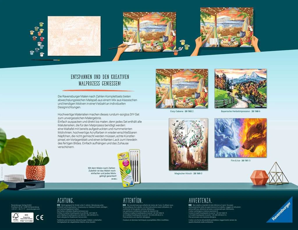 Ravensburger Malen Nach Zahlen 20168 – Bayerische Herbstimpression – Ab 14 Jahren 4 Ravensburger Malen Nach Zahlen 20168 – Bayerische Herbstimpression – Ab 14 Jahren – Bild 2