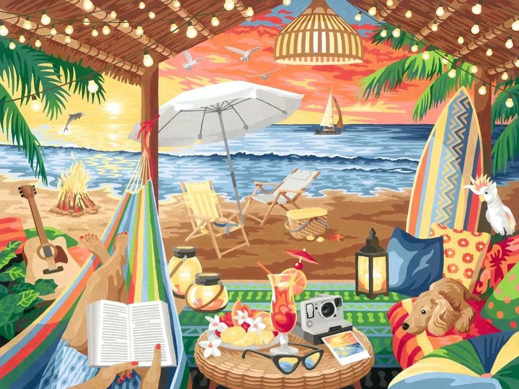 Ravensburger CreArt - Malen Nach Zahlen 20276 – Cozy Cabana – Ab 14 Jahren 4 Ravensburger CreArt - Malen Nach Zahlen 20276 – Cozy Cabana – Ab 14 Jahren – Bild 2