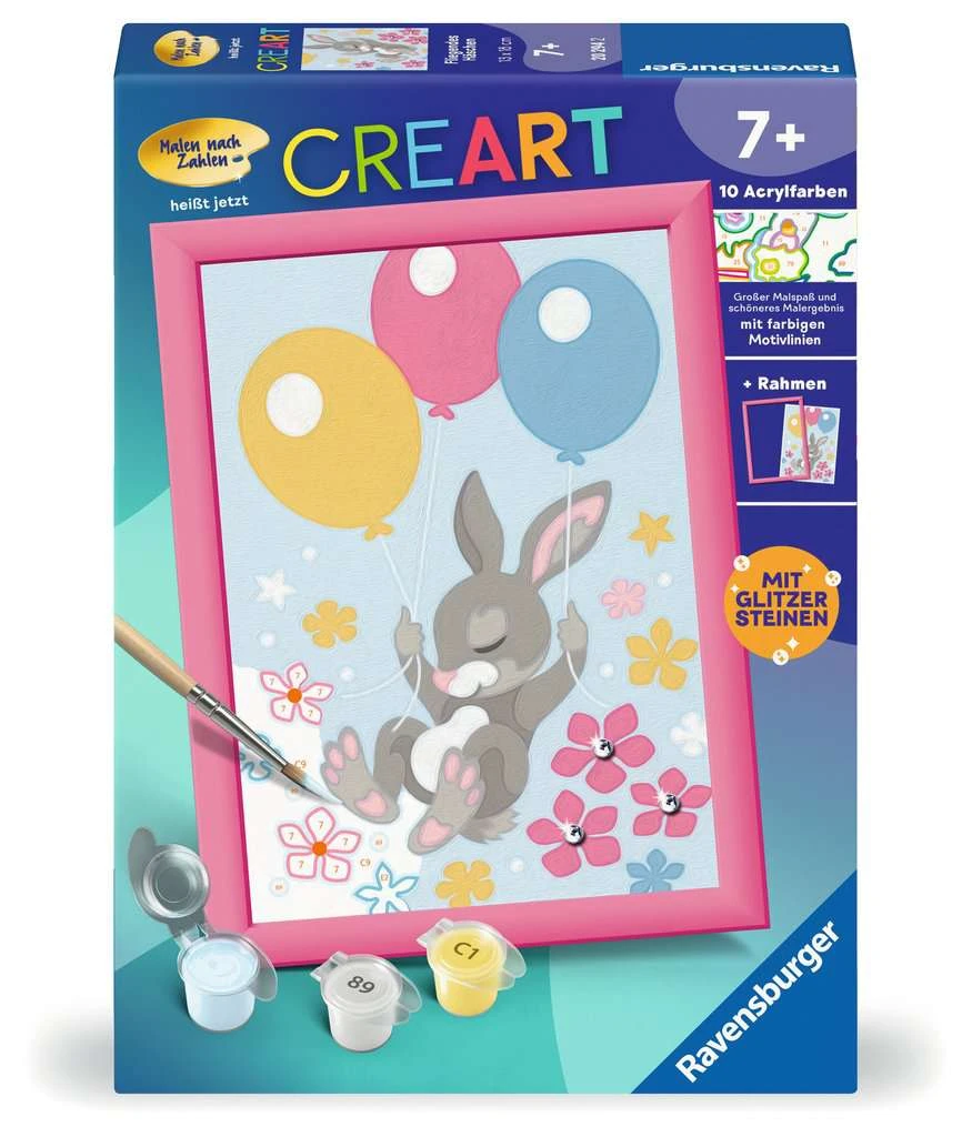 Ravensburger Malen Nach Zahlen 20294 - Fliegendes Häschen - Kinder Ab 7 Jahren 4 Ravensburger Malen Nach Zahlen 20294 - Fliegendes Häschen - Kinder Ab 7 Jahren – Bild 2