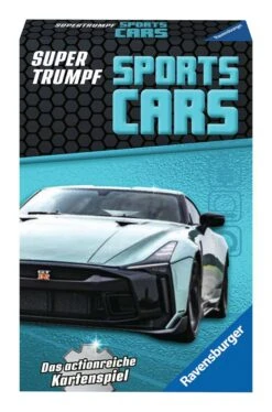 Ravensburger Kartenspiel, Supertrumpf Sports-Cars 20683, Quartett Und Trumpf-Spiel Für Technik-Fans Ab 7 Jahren