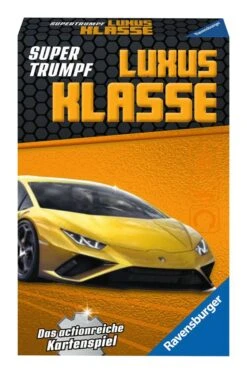 Ravensburger Kartenspiel, Supertrumpf Luxus Klasse 20685, Quartett Und Trumpf-Spiel Für Technik-Fans Ab 7 Jahren