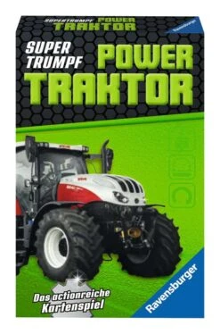 Ravensburger Kartenspiel, Supertrumpf Power Traktor 20689, Quartett Und Trumpf-Spiel Für Technik-Fans Ab 7 Jahren