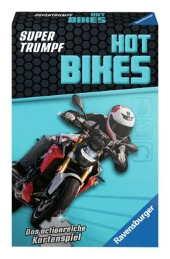 Ravensburger Kartenspiel, Supertrumpf Hot Bikes, 20693, Quartett Und Trumpf-Spiel Für Technik-Fans Ab 7 Jahren