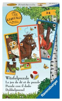 Ravensburger Mitbringspiel – 20874 – Der Grüffelo Würfelpuzzle – Lustiges Würfel- Und Sammelspiel Mit Dem Grüffelo Für Kinder Ab 3 Jahren