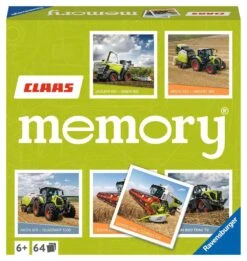 Ravensburger CLAAS Memory® - 20882 - Der Spieleklassiker Für Alle Landmaschinen Fans, Merkspiel Für 2-8 Spieler Ab 6 Jahren