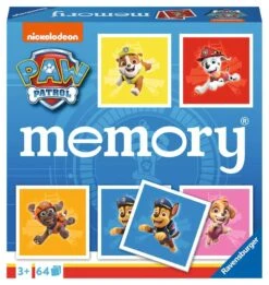 Ravensburger - 20887 - Paw Patrol Memory®, Der Spieleklassiker Für Alle Fans Der TV-Serie Paw Patrol, Merkspiel Für 2-8 Spieler Ab 3 Jahren