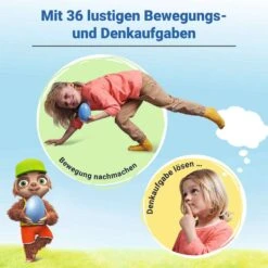 Ravensburger 20931 - Felix Wackelnix – Schlaues Bewegungsspiel Für 1 Bis 6 Kinder Ab 5 Jahren – Entwickelt Mit Dem Programm "Beweg Dich Schlau!" Der Felix-Neureuther-Stiftung. -Ravensburger Geschäft 20931 6 de DE