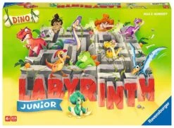Ravensburger® 20980 - Dino Junior Labyrinth -Familienklassiker Für Die Kleinen, Spiel Für Kinder Ab 4 Jahren -Gesellschaftspiel Geeignet Für 2-4 Spieler, Junior-Ausgabe Mit Dinosaurier-Thema