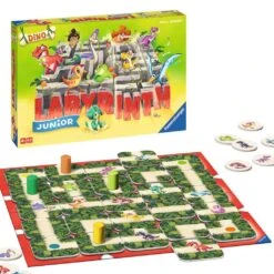 Ravensburger® 20980 - Dino Junior Labyrinth -Familienklassiker Für Die Kleinen, Spiel Für Kinder Ab 4 Jahren -Gesellschaftspiel Geeignet Für 2-4 Spieler, Junior-Ausgabe Mit Dinosaurier-Thema -Ravensburger Geschäft 20980 3