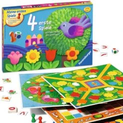 Ravensburger 21417 - 4 Erste Spiele - Spielesammlung Für Die Kleinen -Spiele Für Kinder Ab 3 Jahren, Brettspiele Für 2-6 Spieler - Farbwürfel -Ravensburger Geschäft 21417 2