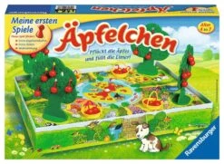 Ravensburger 22236 - Äpfelchen - Sammelspiel Für Kinder, Äpfel Pflücken Für 2-4 Spieler Ab 4-7 Jahren