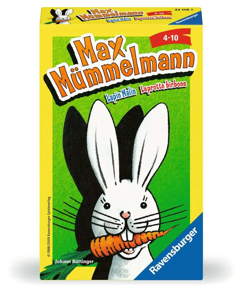 Ravensburger 23119 - Max Mümmelmann, Mitbringspiel Für 2-4 Spieler, Kinderspiel Ab 4 Jahren, Kompaktes Format, Reisespiel, Hase 3 Ravensburger 23119 - Max Mümmelmann, Mitbringspiel Für 2-4 Spieler, Kinderspiel Ab 4 Jahren, Kompaktes Format, Reisespiel, Hase